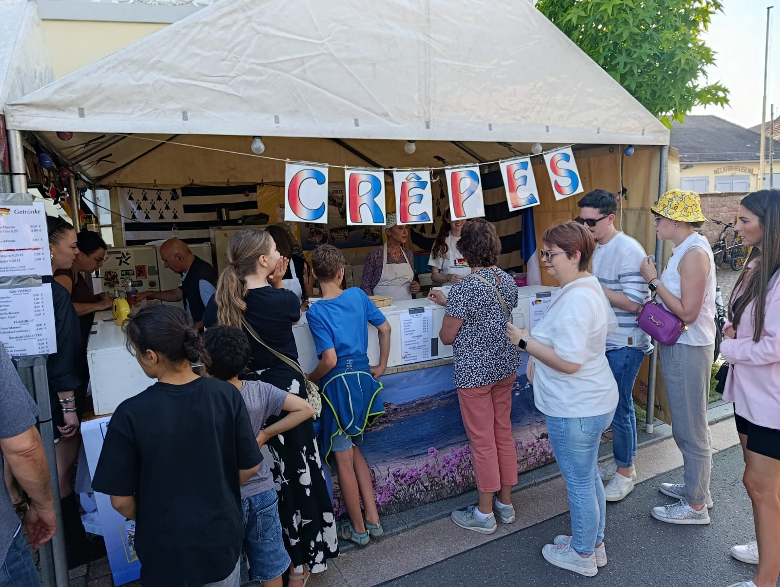 Der IGP-Crêpe-Stand auf dem Gemeindefest „Rund ums Schloss“.
